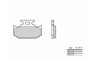 Plaquettes de frein BREMBO Off-Road métal fritté - 07KA12SD