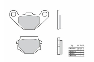 Plaquettes de frein BREMBO Off-Road métal fritté - 07KS04SD