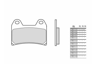 Plaquettes de frein BREMBO carbone céramique - 07BB19RC