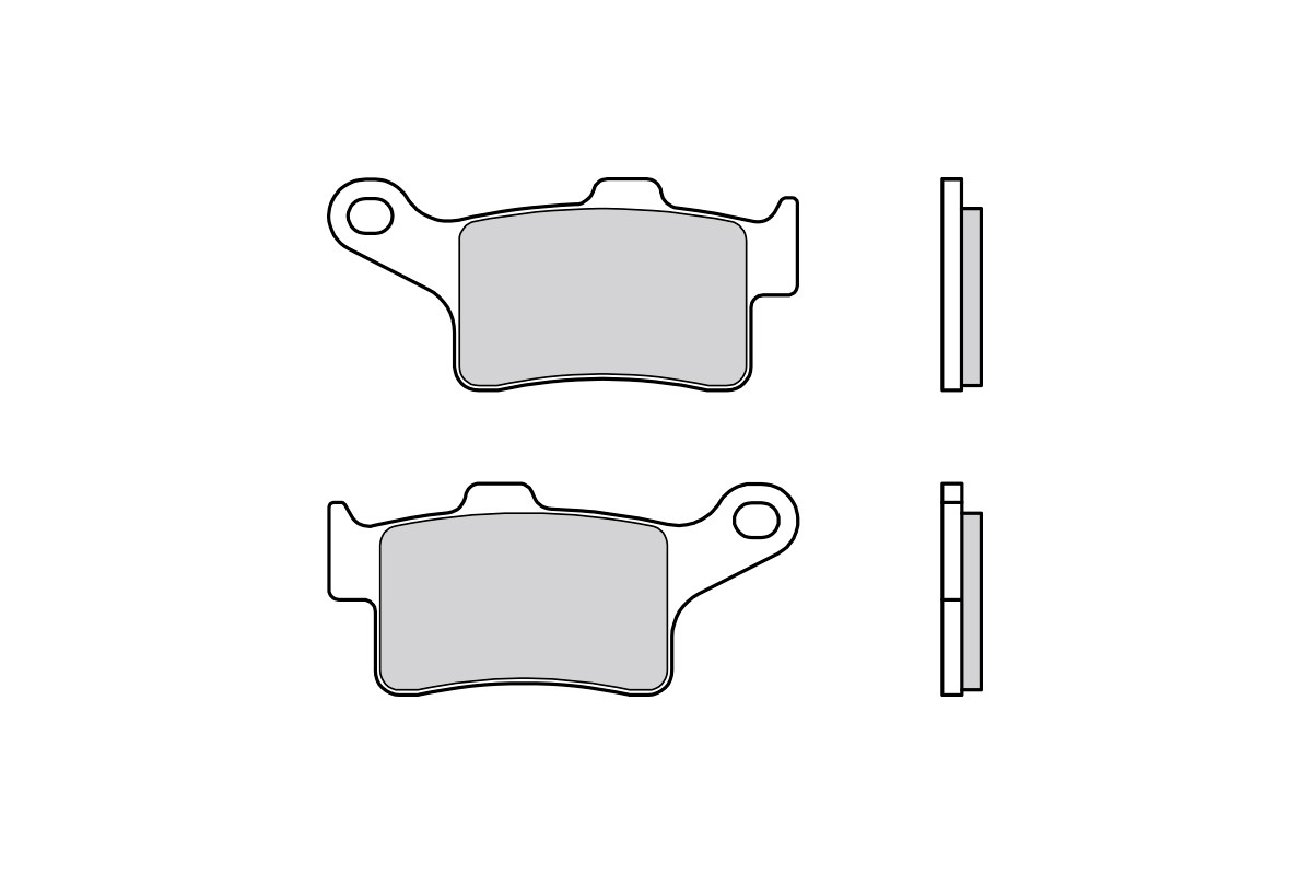 Plaquettes de frein BREMBO route métal fritté - ​07GR88SA