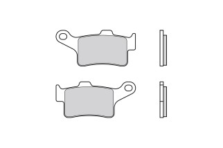 Plaquettes de frein BREMBO route métal fritté - ​07GR88SA
