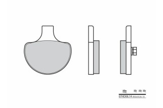 Plaquettes de frein BREMBO route carbone céramique - 07HD0614