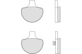 Plaquettes de frein BREMBO route carbone céramique - 07HD0614