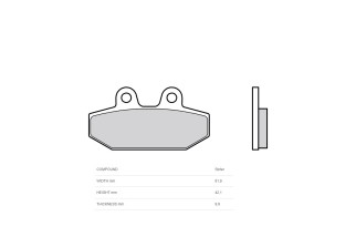 Plaquettes de frein BREMBO métal fritté - 07HD23SP