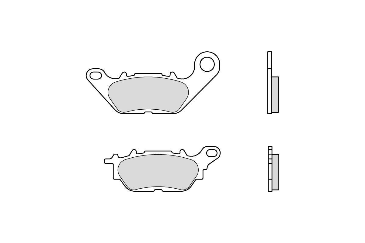 Plaquettes de frein BREMBO Scooter carbone céramique - 07114CC