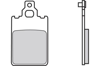 Plaquettes de frein BREMBO Scooter carbone céramique - 07009