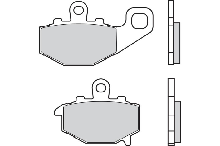 Plaquettes de frein BREMBO route carbone céramique - 07KA1617