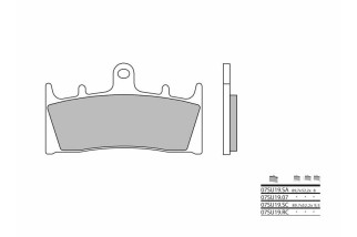 Plaquettes de frein BREMBO carbone céramique - 07SU19RC