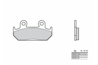 Plaquettes de frein BREMBO route carbone céramique - 07HO2107