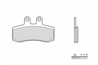 Plaquettes de frein BREMBO route carbone céramique - 07GR2106