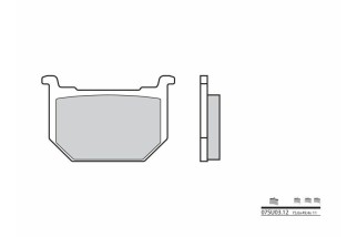 Plaquettes de frein BREMBO route carbone céramique - 07SU0312
