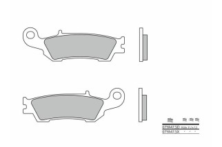 Plaquettes de frein BREMBO Off-Road métal fritté - 07YA47SD