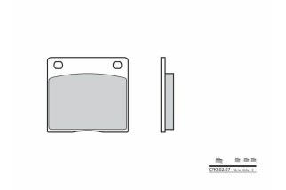 Plaquettes de frein BREMBO route carbone céramique - 07KS0207