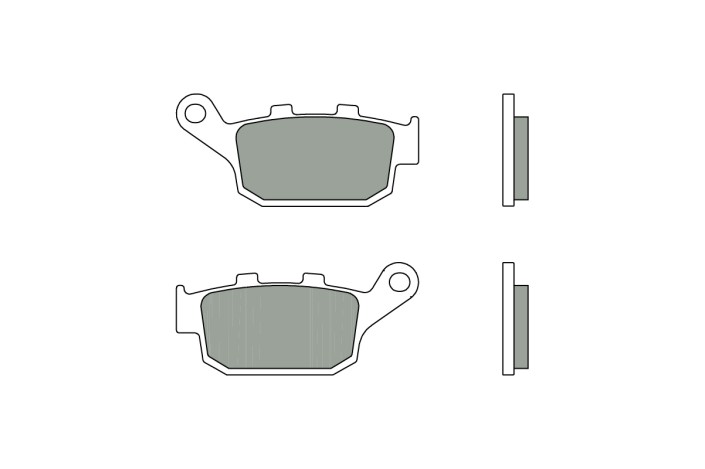 Plaquettes de frein BREMBO route métal fritté - 07HO53SP