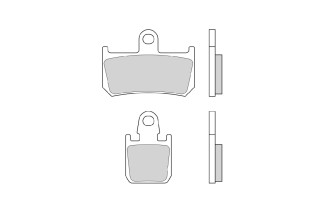 Plaquettes de frein BREMBO type 07YA46 SR métal fritté - sport
