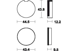 Plaquettes de frein TECNIUM route organique - MA16