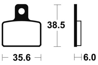 Plaquettes de frein TECNIUM Racing MX/Quad métal fritté - MOR303