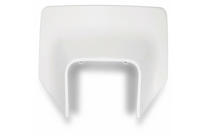 Plaque numéro frontale UFO Husqvarna blanc