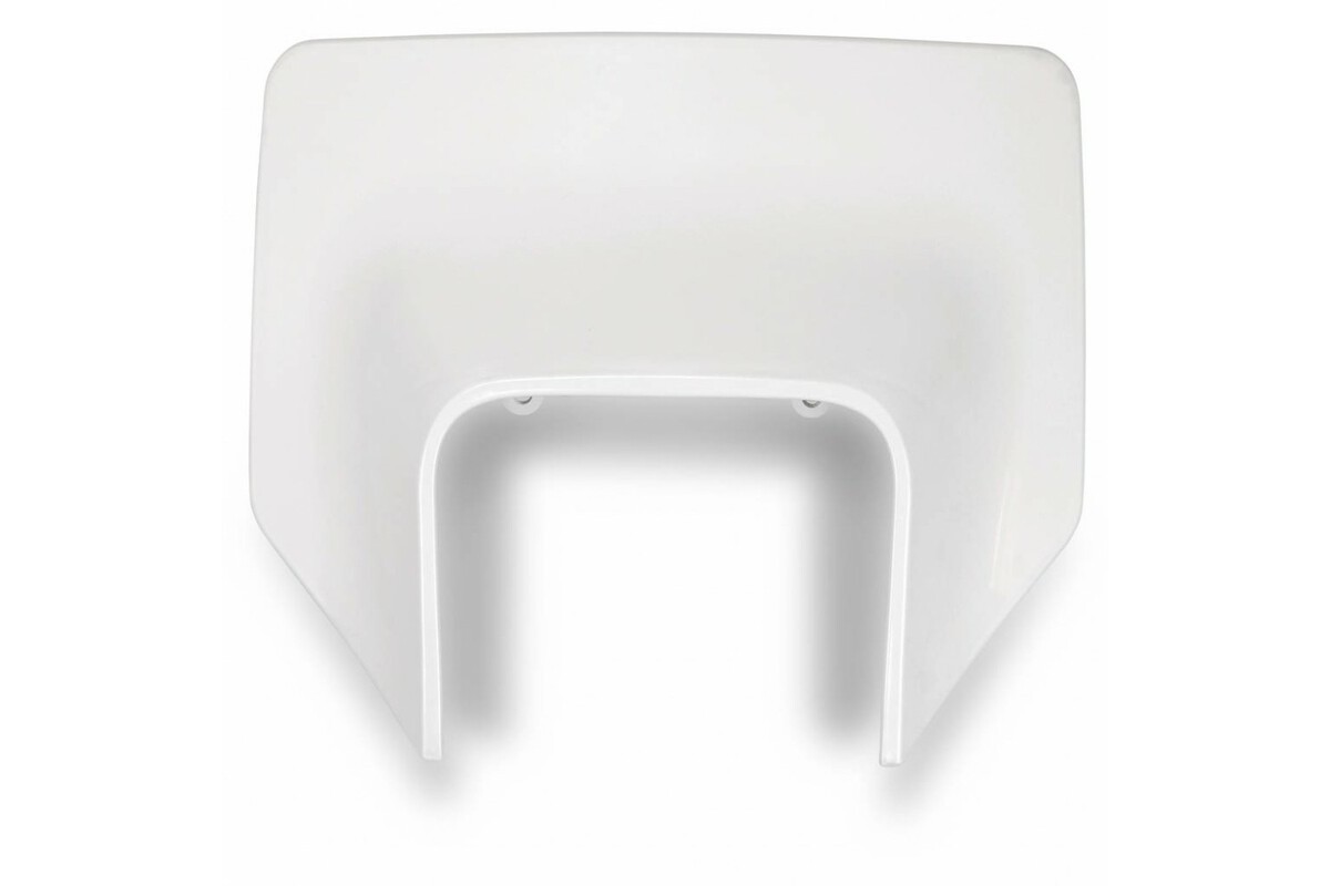 Plaque numéro frontale UFO Husqvarna blanc