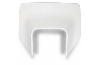 Plaque numéro frontale UFO Husqvarna blanc