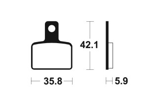 Plaquettes de frein TECNIUM Racing MX/Quad métal fritté - MOR395