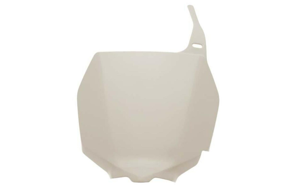 Plaque numéro frontale UFO blanc Suzuki