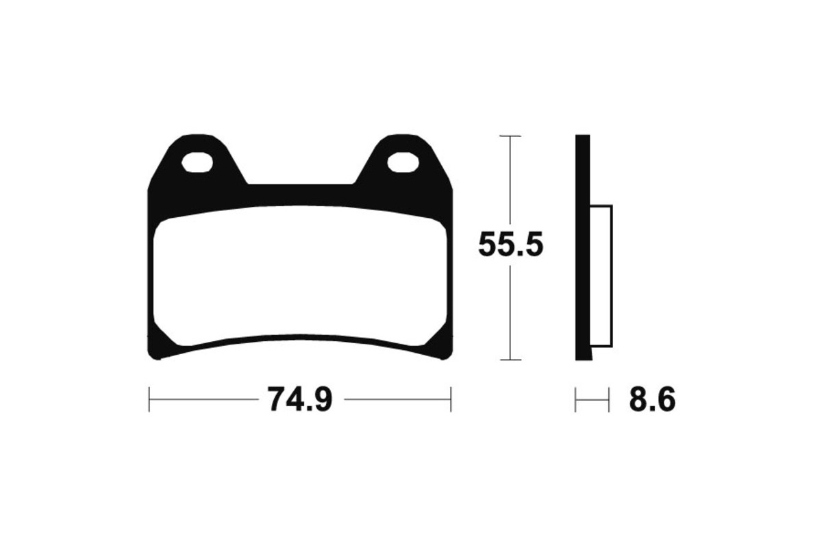 Plaquettes de frein TECNIUM métal fritté - MTR206