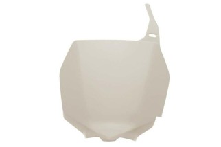 Plaque numéro frontale UFO blanc Suzuki