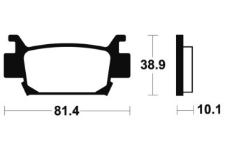 Plaquettes de frein TECNIUM MX/Quad métal fritté - MO329