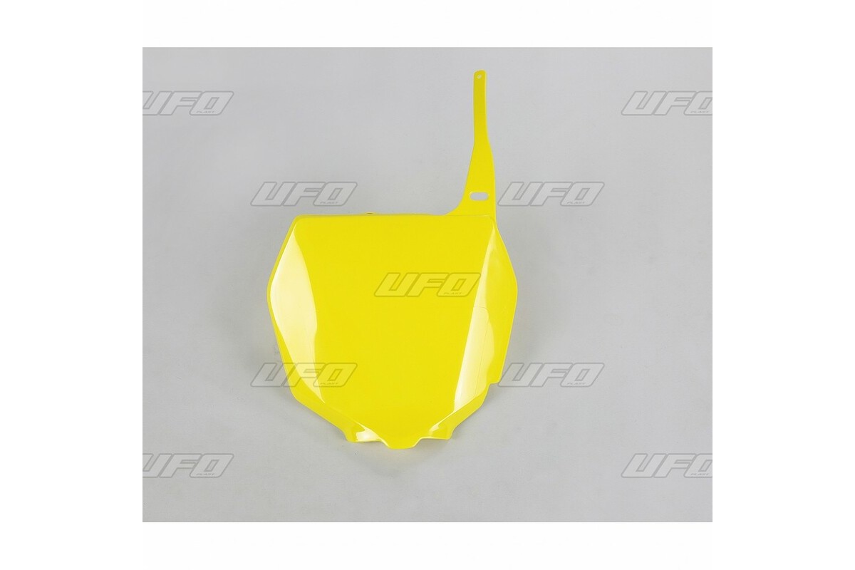 Plaque numéro frontale UFO jaune Suzuki