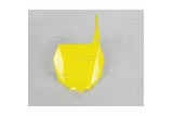 Plaque numéro frontale UFO jaune Suzuki