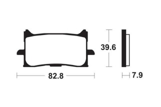 Plaquettes de frein TECNIUM Performance métal fritté - MF440
