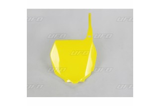 Plaque numéro frontale UFO jaune Suzuki