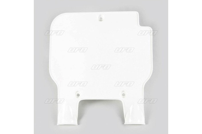 Plaque numéro frontale UFO blanc Kawasaki