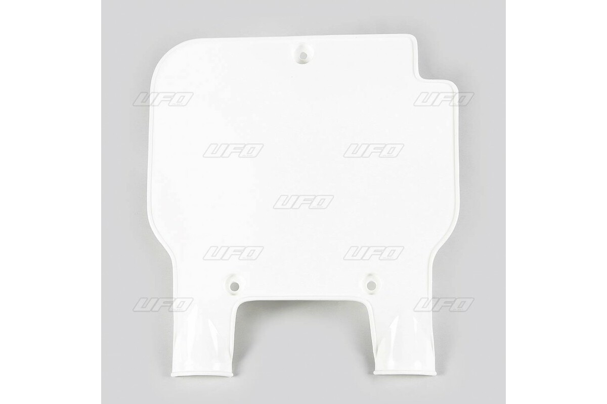 Plaque numéro frontale UFO blanc Kawasaki