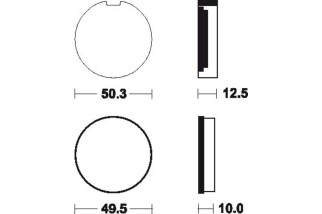 Plaquettes de frein TECNIUM route organique - MA3