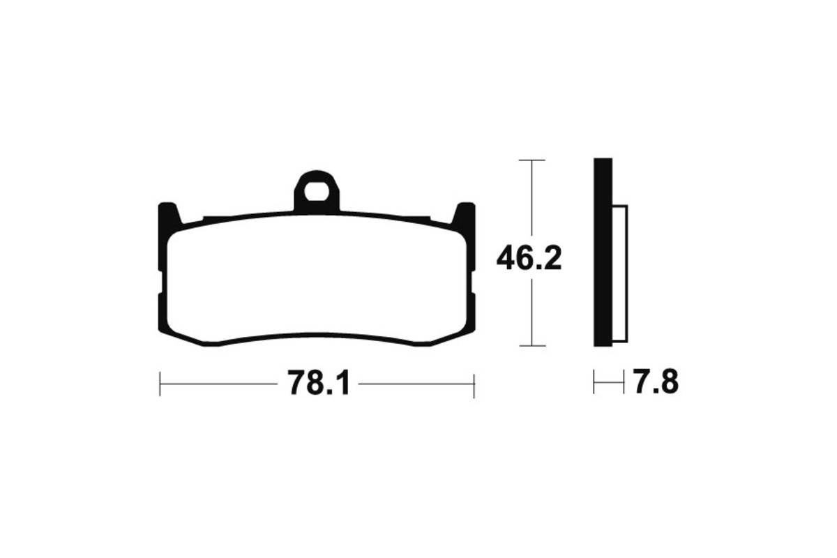 Plaquettes de frein TECNIUM métal fritté - MTR364