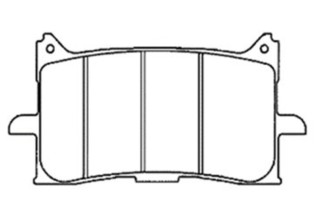 Plaquettes de frein NISSIN route /Off-Road métal fritté - 2P-371ST