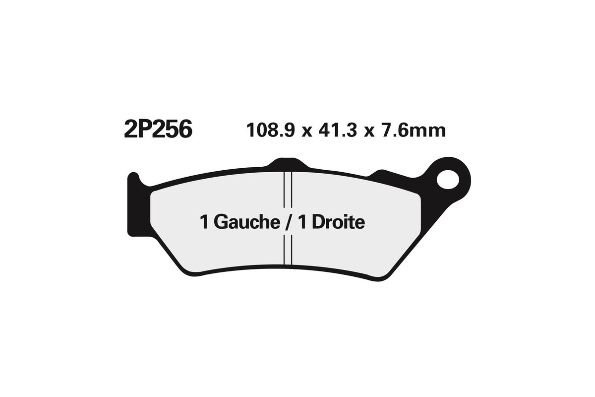 Plaquettes de frein NISSIN route semi-métallique - 2P-256NS