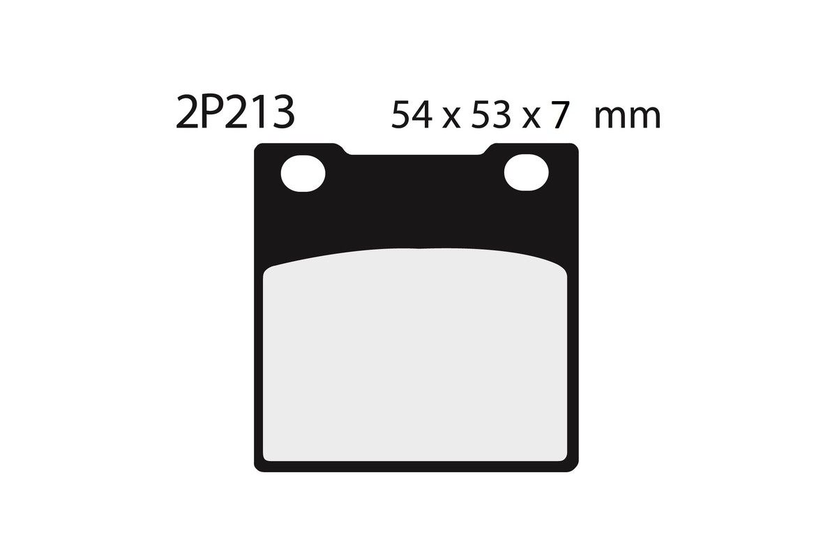 Plaquettes de frein NISSIN route semi-métallique - 2P-213NS