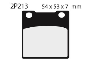 Plaquettes de frein NISSIN route semi-métallique - 2P-213NS