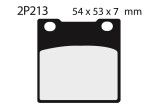 Plaquettes de frein NISSIN route semi-métallique - 2P-213NS