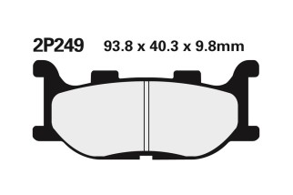 Plaquettes de frein NISSIN route semi-métallique - 2P-249NS