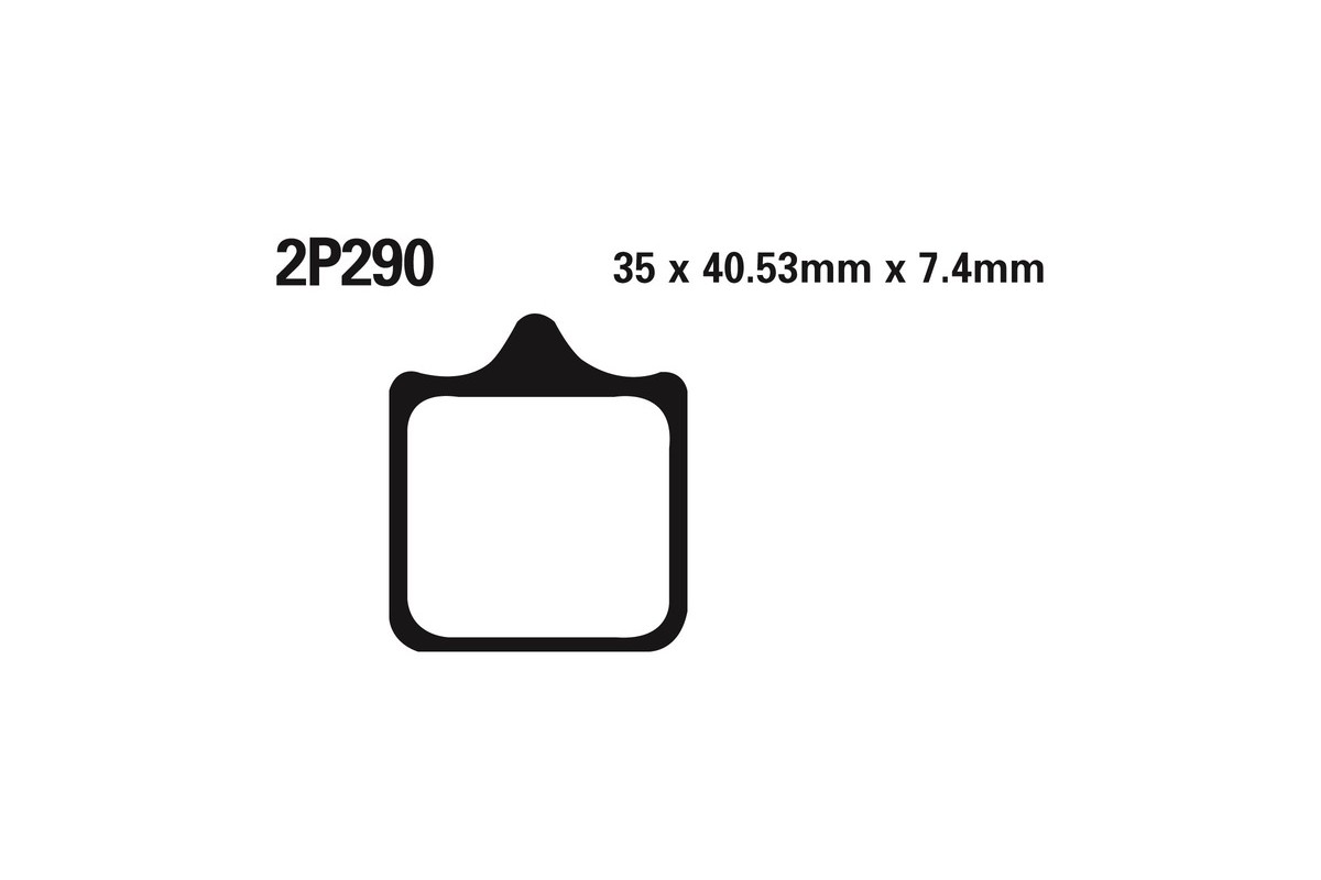 Plaquettes de frein NISSIN route /Off-Road métal fritté - 2P-290ST