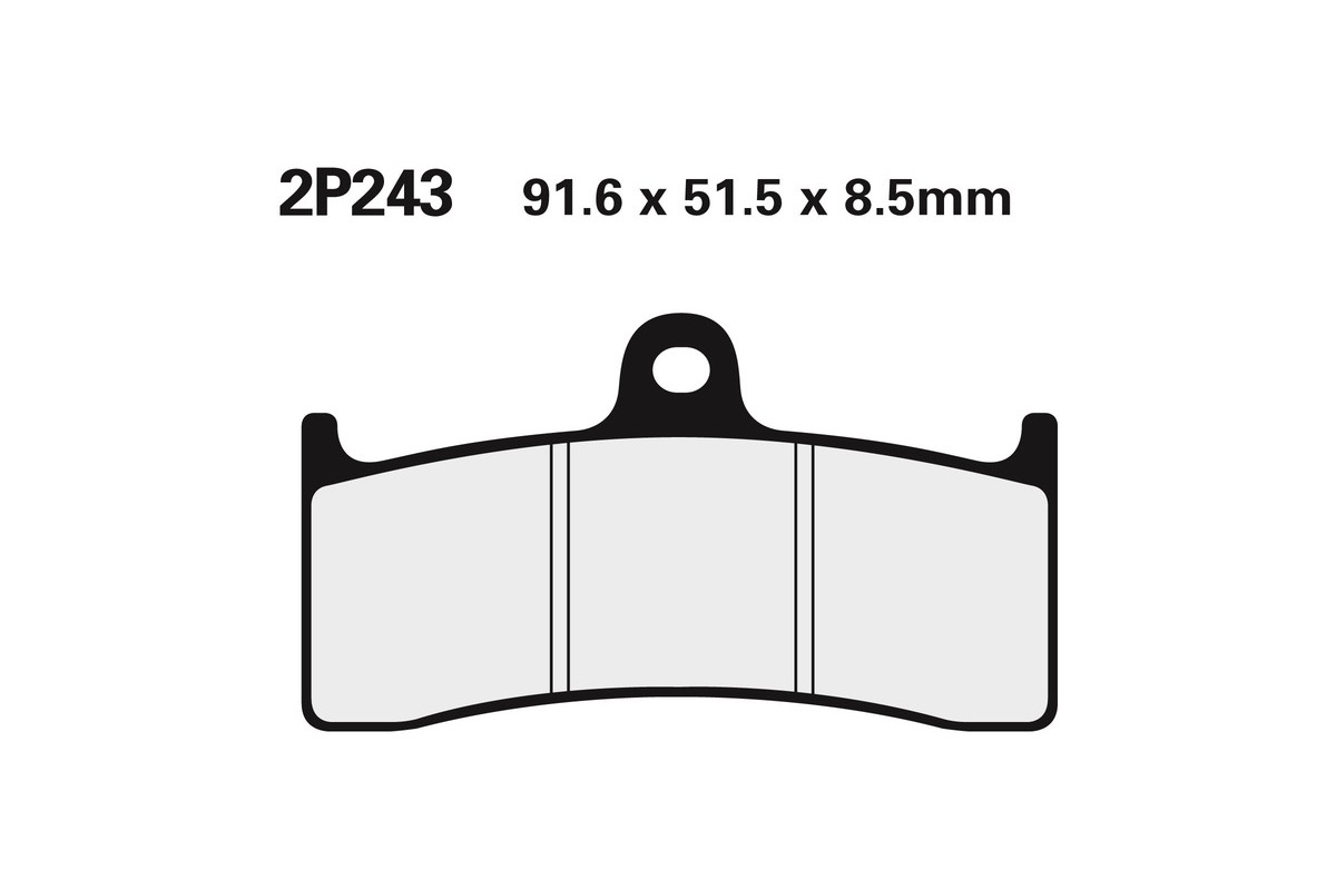 Plaquettes de frein NISSIN route /Off-Road métal fritté - 2P-243ST