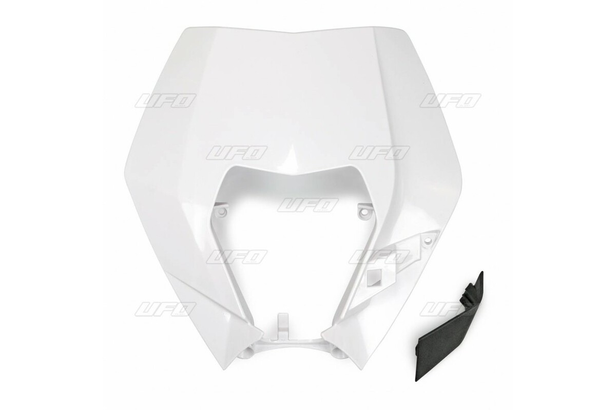 Plaque numéro frontale UFO KTM blanc