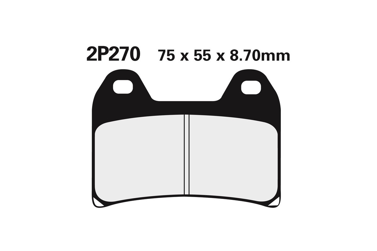 Plaquettes de frein NISSIN route /Off-Road métal fritté - 2P-270ST