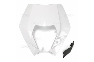 Plaque numéro frontale UFO KTM blanc