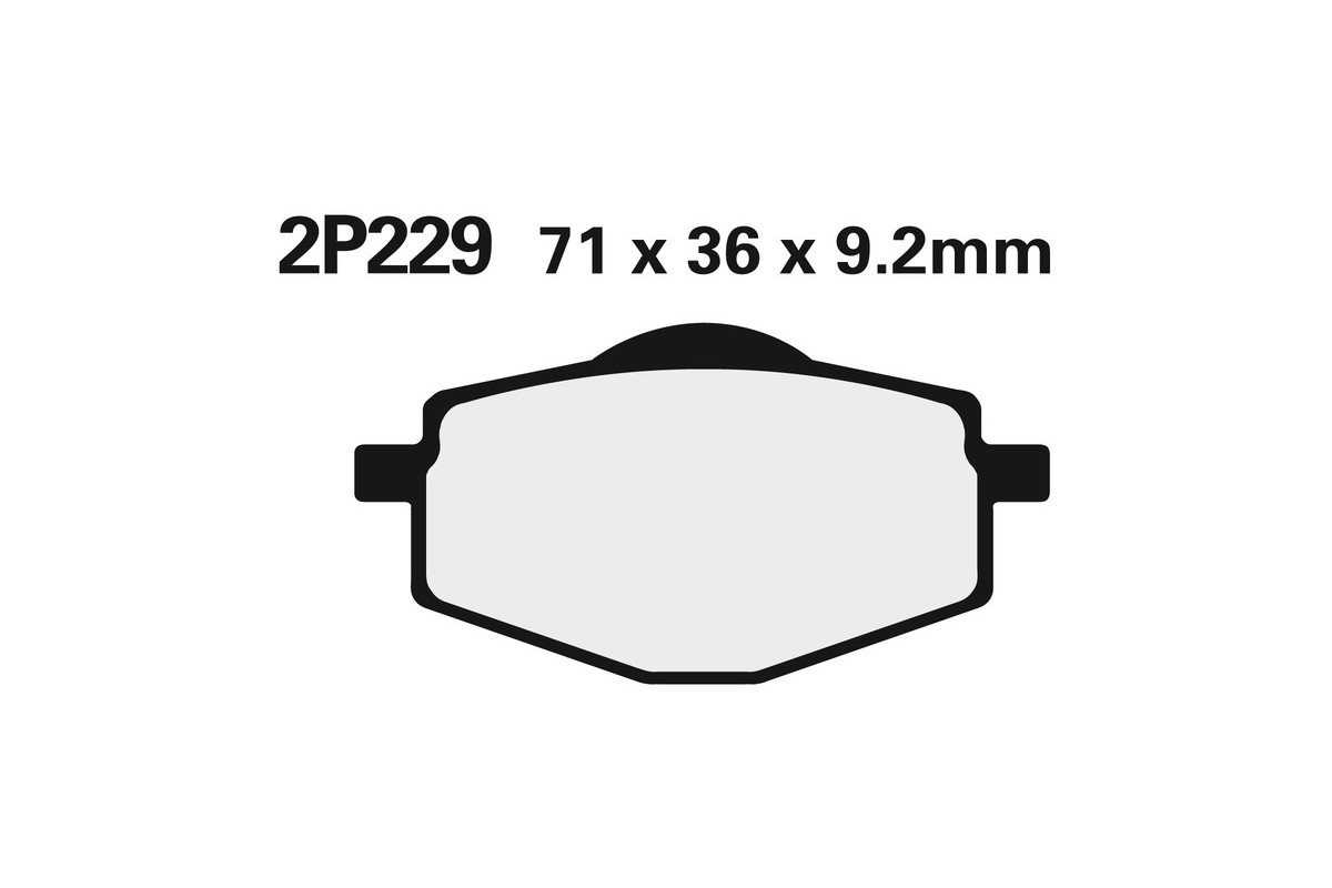 Plaquettes de frein NISSIN route semi-métallique - 2P-229NS