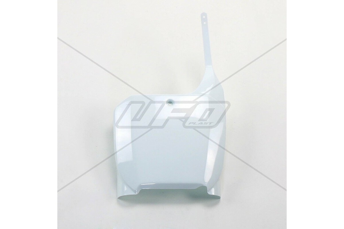 Plaque numéro frontale UFO blanc Honda